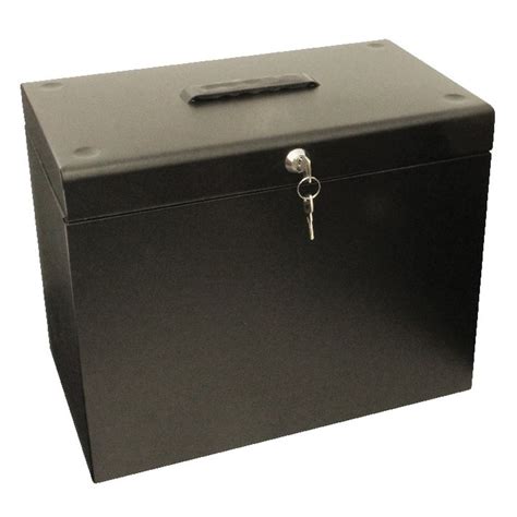 a4 lockable metal file box|metal box files argos.